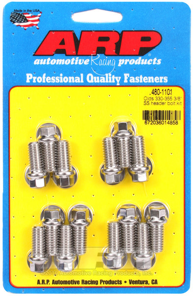 Shop for the best deals on ARP Olds 330-455 3/8-Inch Stainless Steel Header Bolt Kit - 480-1101 from JustBoltOns.com. Great customer service, in-stock inventory and financing options available