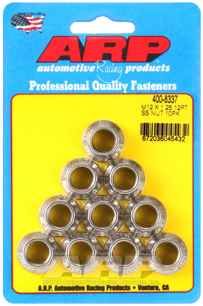 ARP Nut | M12 x 1.25 and M14 Wrap 12-Point - 10 Pack | 400-8337