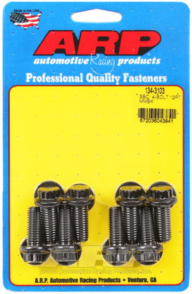 ARP SB Chevy 4 Bolt 12pt Motor Mount Bolt Kit - High-Strength Engine Mount Hardware for Small Block Chevy Engines
