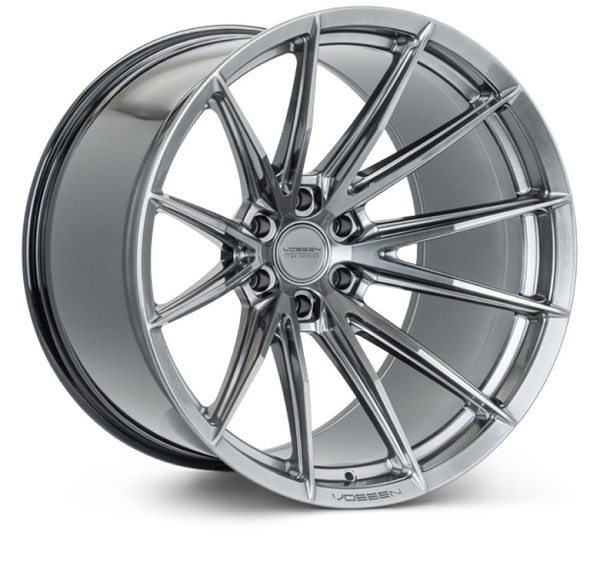 Vossen HFX-2 Hyper Gunmetal Wheel 17x8.5 | 6x139.7 BC (HFX2-7G78) - fits Chevrolet Silverado 1500 1999-2026, GMC Sierra 1500 1999-2026, Cadillac Escalade 1999-2026, Toyota Tacoma 2005-2026