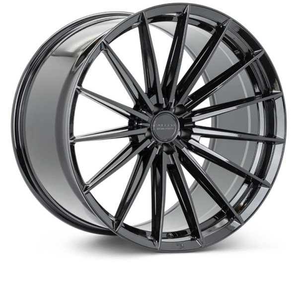 Vossen HFX-4 Gloss Black Wheel 21x12 | 5x120 BC - fits Cadillac CTS-V 2009-2019, Cadillac CT5-V Blackwing 2022-2026, Cadillac ATS-V 2016-2019, SS 2010-2024, ZL1 2012-2024