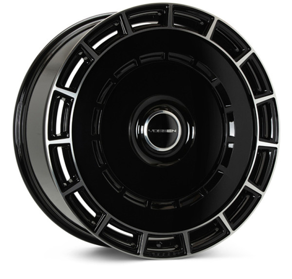 Vossen HF-9 26x10 Wheel with Deep Lip, Gloss Black Polished Finish, 6x139.7 Bolt Pattern, ET25 Offset