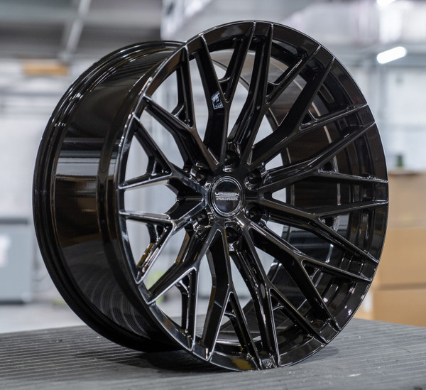 Vossen HFX-6 Gloss Black Wheel 22x12 | 6x139.7 BC (HFX6-2G32) - fits Chevrolet Silverado 1500 1999-2026, GMC Sierra 1500 1999-2026, Cadillac Escalade 1999-2026, Ram 1500 TRX 2021-2024, Toyota Tacoma 2005-2026