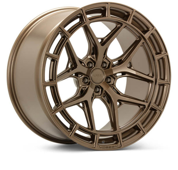 Vossen HFX-1 Satin Bronze Wheel 20x10 | 5x114.3 BC (5x4.5) - fits Ford Mustang 2005-2026, Ford Shelby GT350 2015-2020, Ford Shelby GT500 2020-2022, Ford Explorer ST 2020-2026
