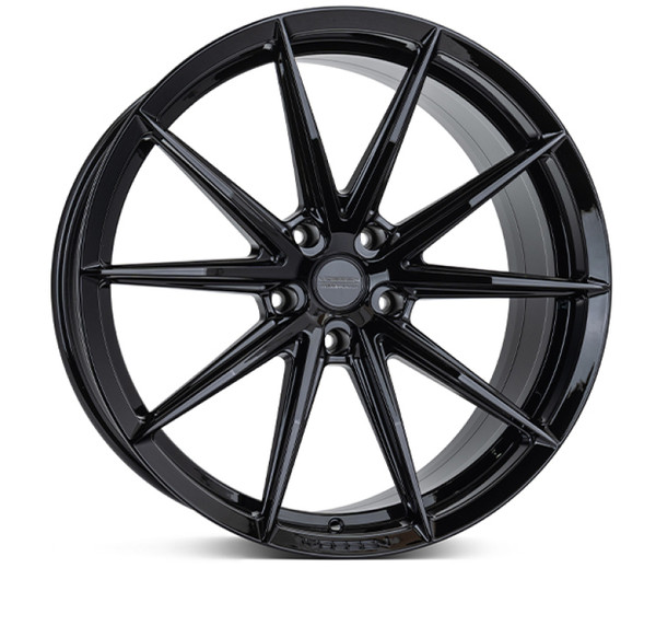 Vossen HFX-2 22x9.5 Inch Gloss Black Deep Face Wheel - 5x112 Bolt Pattern, ET15 Offset