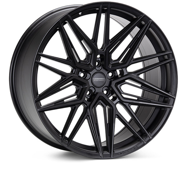 Vossen HF7 21-Inch Deep Satin Black Alloy Wheel - 5x112 Bolt Pattern, ET10 Offset