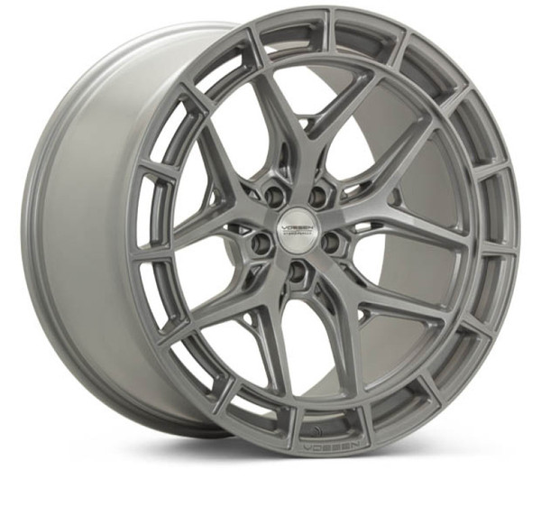 Vossen HFX-1 Satin Silver Wheel 20x10.5 | 5x120 BC - fits Cadillac CTS-V 2009-2019, Cadillac CT5-V Blackwing 2022-2026, Cadillac ATS-V 2016-2019, SS 2010-2024, ZL1 2012-2024