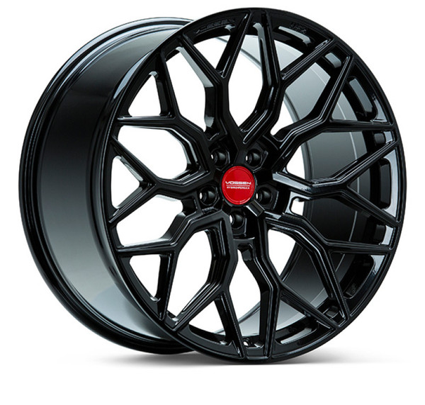 Vossen HF2 Gloss Black Wheel 21x9.5 | 5x112 BC | +15 Offset - fits Audi Q3 2019-2026, Audi Q5 2018-2026, Audi SQ5 2018-2026, Audi Q7 2020-2026, Audi Q8 2019-2026, and 9 more