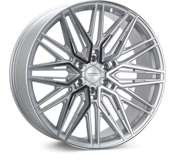 Vossen HF6-5 24X10 / 6X139.7 / ET35 / Deep Face / 95.1 - Silver Polished Wheel