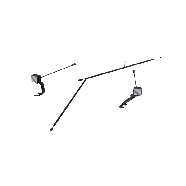 MBRP Ditch Light Kit Amber Flood Beam Ford Ranger Raptor 24-26 Upfitter Switch Models Only