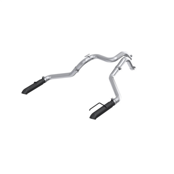 MBRP ARMOR BLK Axle-Back Exhaust, Black-Coated Aluminized Steel - 2024-2025 Ford Ranger Raptor 3.0L - S5270BLK