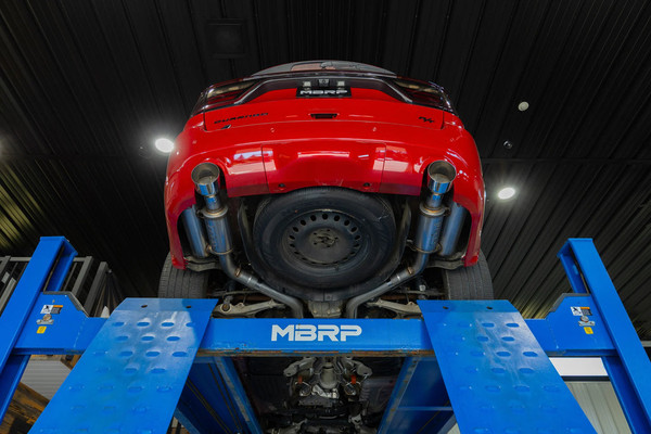 MBRP Street Series 3inch Cat-Back Exhaust - 2011-2026 Dodge Durango 5.7L - (Aluminized Steel) - Polished Tips - S5107AL