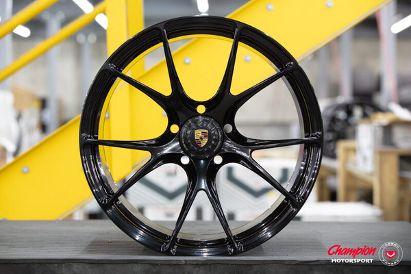 Vossen X Champion RS74 Gloss Black Wheel 20x12 - fits Porsche 911