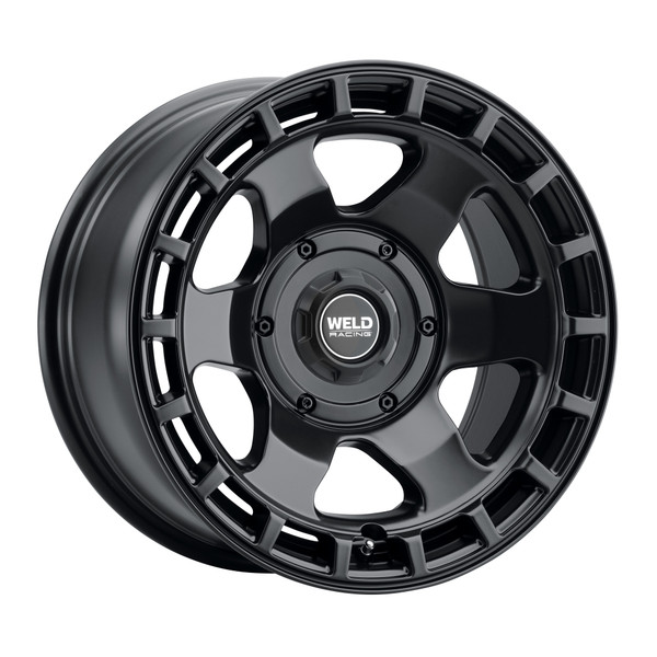 Weld Off-Road Ridge Satin Black Wheel 17x9 | 5x114.3 BC (5x4.5) / 5x127 BC (5x5) | -12 Offset | 4.50 Backspacing - fits Jeep Wrangler JL 2018-2026, Jeep Wrangler JK 2007-2018, Jeep Gladiator JT 2020-2026
