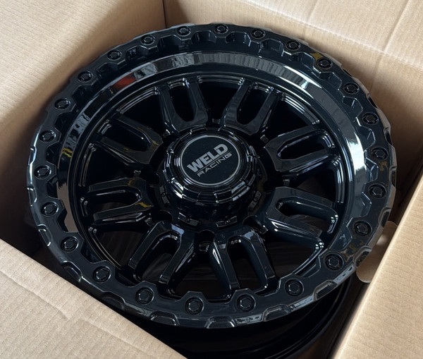 Weld Off-Road Swift Gloss Black Wheel 17x9 | 8x165.1 BC (8x6.5) | -12 Offset | 4.50 Backspacing - fits Ram 2500 1994-2026, Ram 3500 SRW 1994-2026, Chevrolet Silverado 2500 (pre-2011), Chevrolet Silverado 3500 (pre-2011), GMC Sierra 2500 (pre-2011), and 6 more