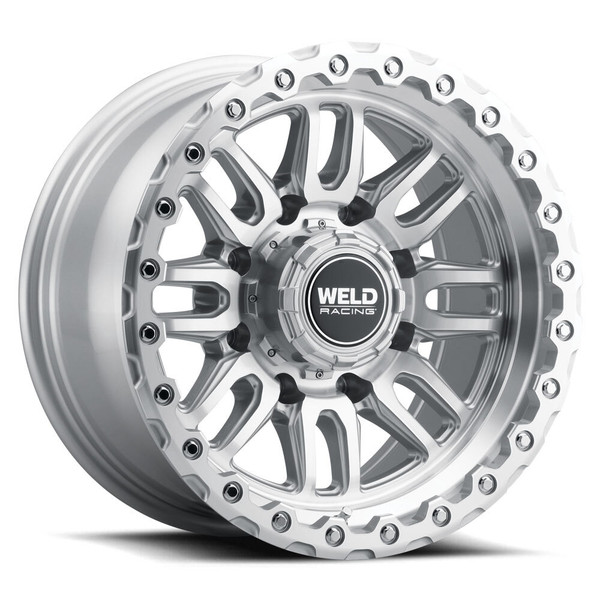 Weld Off-Road Swift Wheel Gloss Silver 17x9 | 8x170 BC | -12 Offset | 4.50 Backspacing - fits Ford F-250 Super Duty 1999-2026, Ford F-350 Super Duty SRW 1999-2026, Ford Excursion 2000-2005