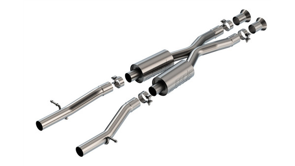 Borla 60738 S-Type 2.5-inch Mid-Section Exhaust with Merge X-Pipe for 2015-2025 Lexus RC F 5.0L Coupe