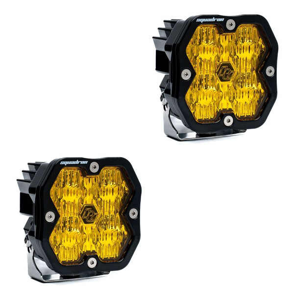 Baja Designs Squadron 2.0 Wide Cornering LED Light Pod Amber product photo