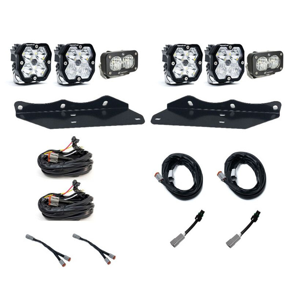 Baja Designs 17-20 Ford Raptor Squadron Sport 2.0 Fog Pocket Kit Clear product photo