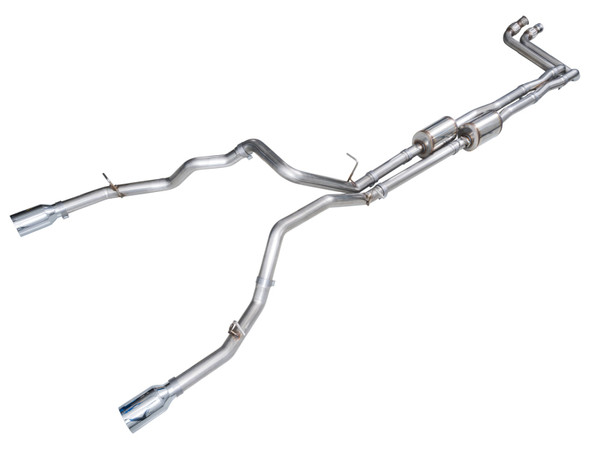 AWE Tuning 2025-2026 RAM 1500 3.0TT Rebel 0FG Cat-Back Exhaust w/ Chrome Silver Tips | 3015-32531