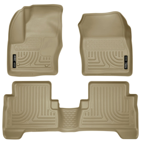 Husky Liners WeatherBeater Combo Floor Liners, Tan for 2013 Ford Escape - Part #99743