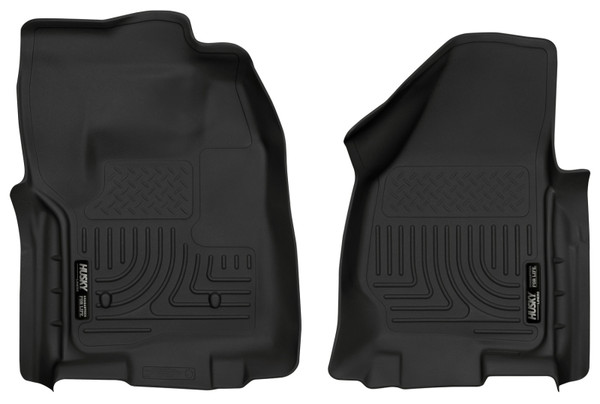 Husky Liners WeatherBeater Floor Liners, Black for 2012-2016 .5 Ford SuperDuty/F-250/F-350 Regular Cab - Part #18721