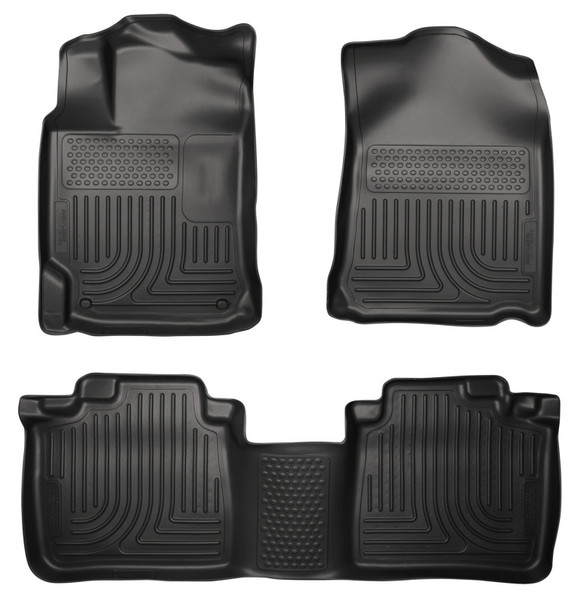 Husky Liners WeatherBeater Combo Floor Liners, Black for 2009-2011 Toyota Venza - Part #98541
