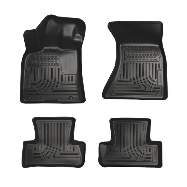 Husky Liners WeatherBeater Combo Floor Liners, Black for 2010-2015 Mercedes GLK - Part #98821