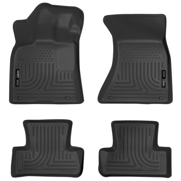 Husky Liners WeatherBeater Front & 2nd Row Seating Floor Liners, Black for 2009-2016 Audi Q5 - Part #96411