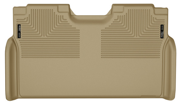 Husky Liners WeatherBeater 2nd Row Seating Floor Liner, Tan for 2015-2026 Ford F-150 SuperCrew Cab - Part #19373