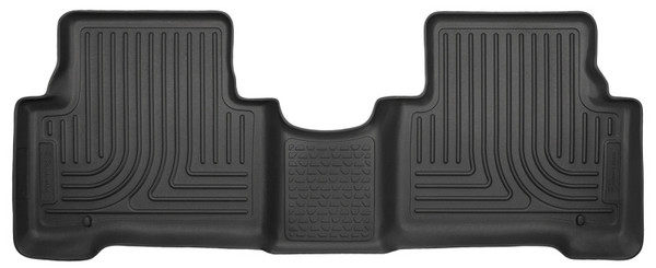 Husky Liners WeatherBeater 2nd Row Seating Floor Liners, Black for 2013-2018 Hyundai Sante Fe Sport/Sport 2.0T - Part #14851