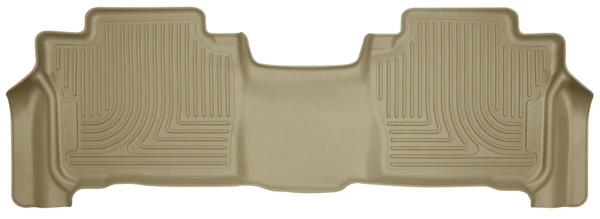 Husky Liners WeatherBeater 2nd Row Floor Liners, Tan for 2013-2021 Lexus LX570 / 2013-2016 Toyota Land Cruiser - Part #14093HUL