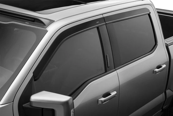 Husky Liners VentVisor Low Profile Window Deflectors (4pc), Smoke for 2015-2026 Ford F-150 (Incl. Raptor/Lightning) - Part #2854044