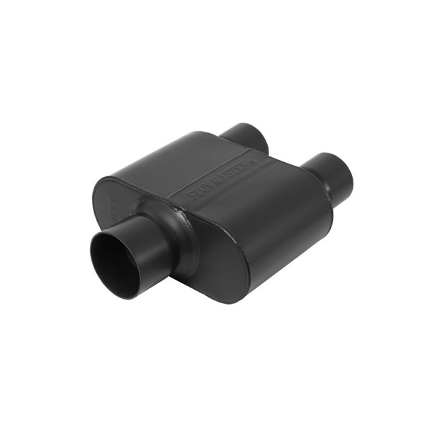 Flowmaster 3in Center Inlet / 2.5in Dual Outlet Super 10 Stainless Steel Muffler