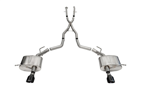 Corsa 2011-2025 Dodge Durango Xtreme Cat-Back Exhaust (Dual 4.5in Black PVD Tips) - 21186BLK
