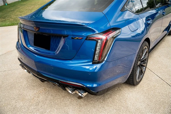 Corsa 2022-2026 Cadillac CT5-V Blackwing 6.2L Cat-Back Exhaust for Factory Active Exhaust (Twin 4.5in Black PVD Tips) - 21320