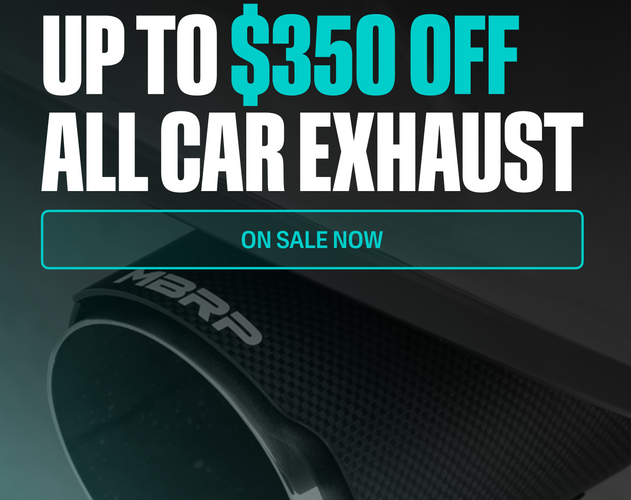 MBRP Tax Refund Sale 2026 – Up to $350 Off Exhaust Systems for Mustang, Camaro, Corvette, Challenger & More (March 1–April 30)