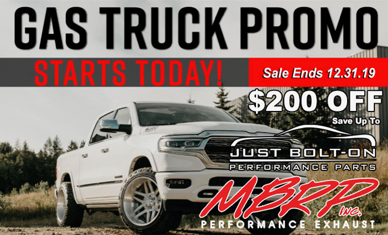 MBRP GAS TRUCK Exhaust System Up to $200 Off (GM, Ford, Ram, Toyota, Nissan, Jeep Trucks)  MBRP GAS TRUCK Exhaust System Up to $200 Off (GM, Ford, Ram, Toyota, Nissan, Jeep Trucks)
