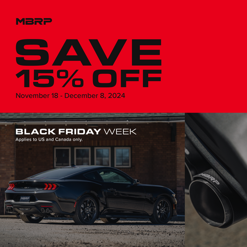 MBRP Exhaust Black Friday / Cyber Monday 2024 Sale: Up to 15% Off at JustBoltOns.com (Instant Savings) MBRP Exhaust Black Friday / Cyber Monday 2024 Sale: Up to 15% Off at JustBoltOns.com (Instant Savings)