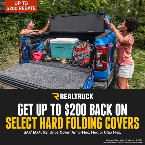 April 2025 RealTruck Rebates & Instant Savings at Just Bolt-On Performance Parts! April 2025 RealTruck Rebates & Instant Savings at Just Bolt-On Performance Parts!