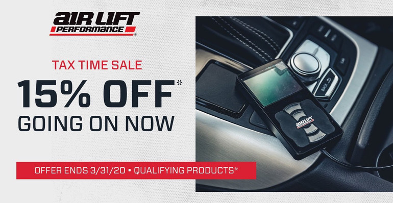 Save 15% Off Air Lift Performance Kits at Just Bolt-On Performance Parts! Save 15% Off Air Lift Performance Kits at Just Bolt-On Performance Parts!