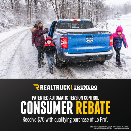 Get $70 Online Rebate with TruXedo Lo Pro Tonneau Cover Purchase – 2024 Christmas Holiday Special!  Get $70 Online Rebate with TruXedo Lo Pro Tonneau Cover Purchase – 2024 Christmas Holiday Special!