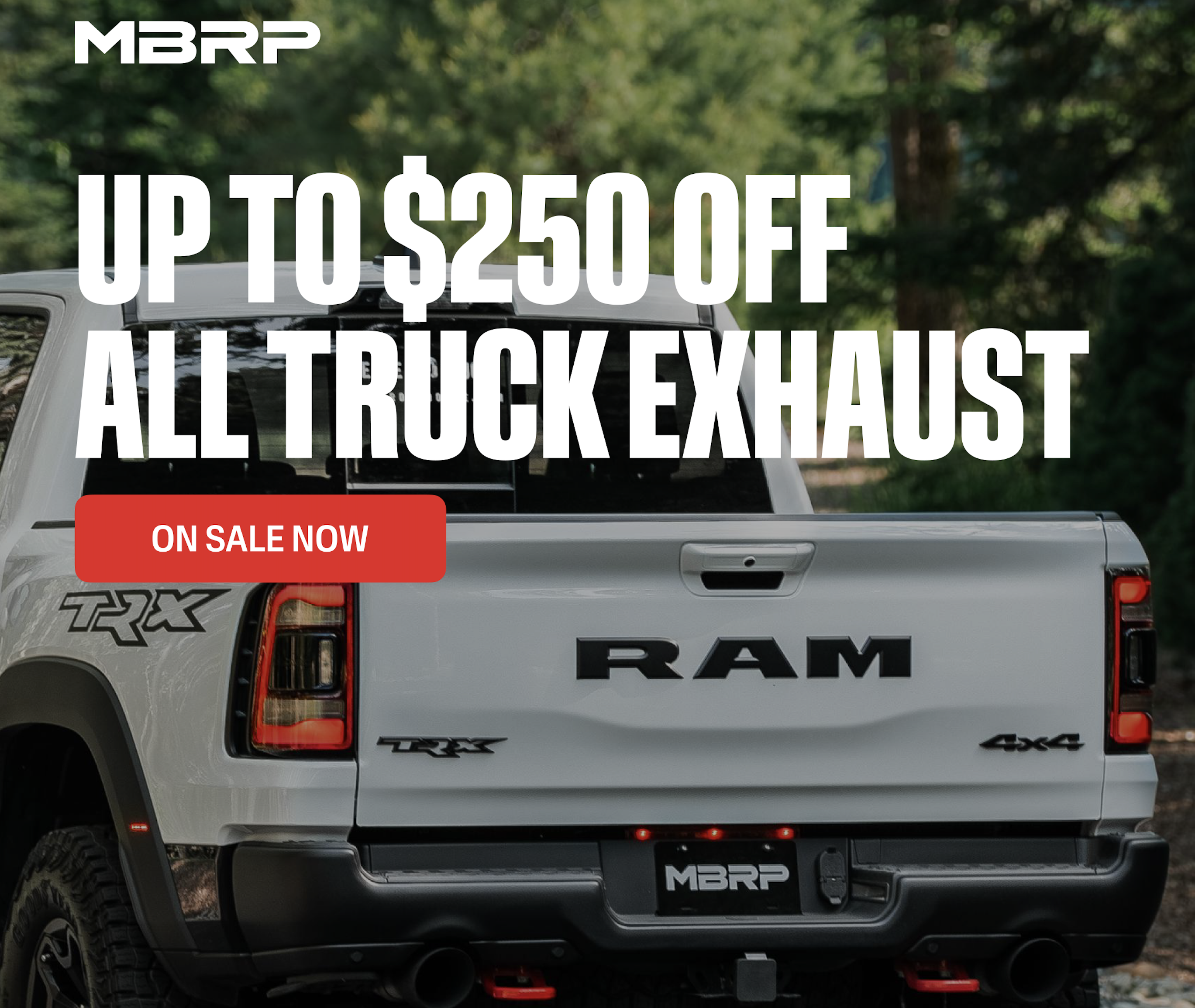 Labor Day Deals - Up to $250 off MBRP Exhaust Systems @ JustBoltOns.com