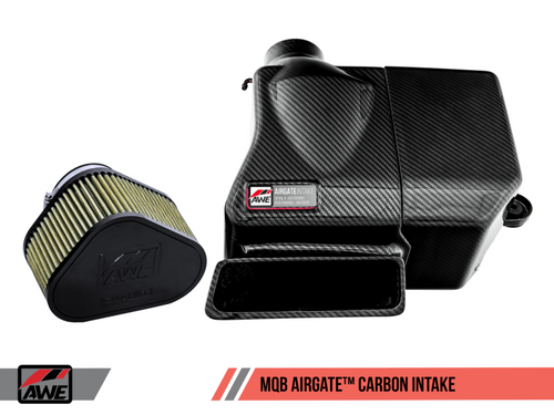 AWE Tuning Audi / Volkswagen MQB 1.8T/2.0T/Golf R Carbon Fiber AirGate Intake w/ Lid main image 1
