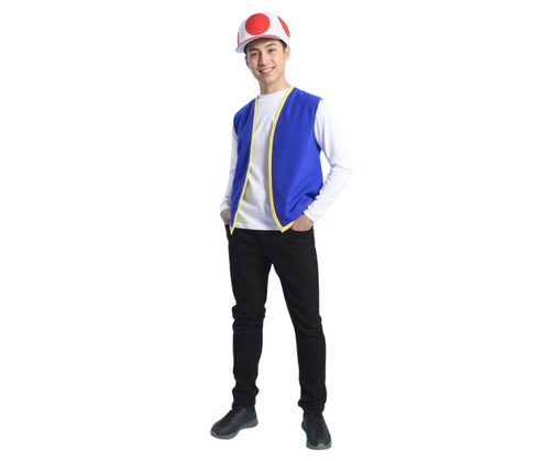 Plus Size Adult Blue CosPlay Toad Vest