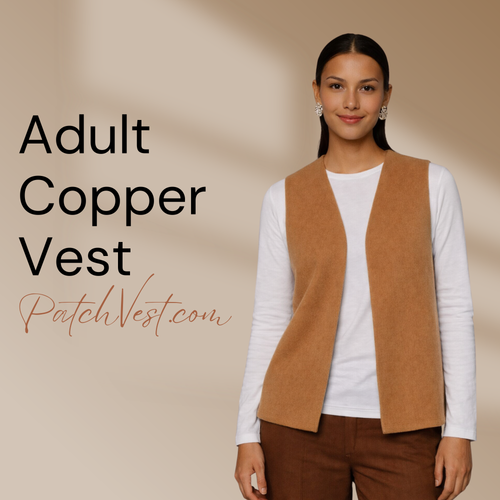 Adult  Felt Copper Patch Vest