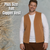 Plus Size Adult  Felt Copper Patch Vest