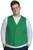 Plus Size Adult Felt Green Patch Vest