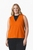 Plus Size Adult Orange Felt Patch Vest