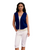 Navy Twill Patch Vest